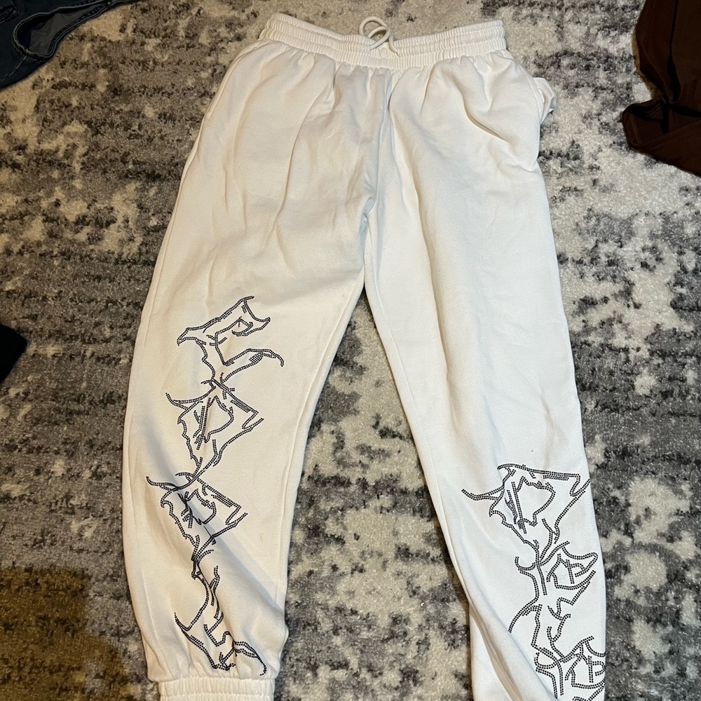Adika White Flame Sweatpants